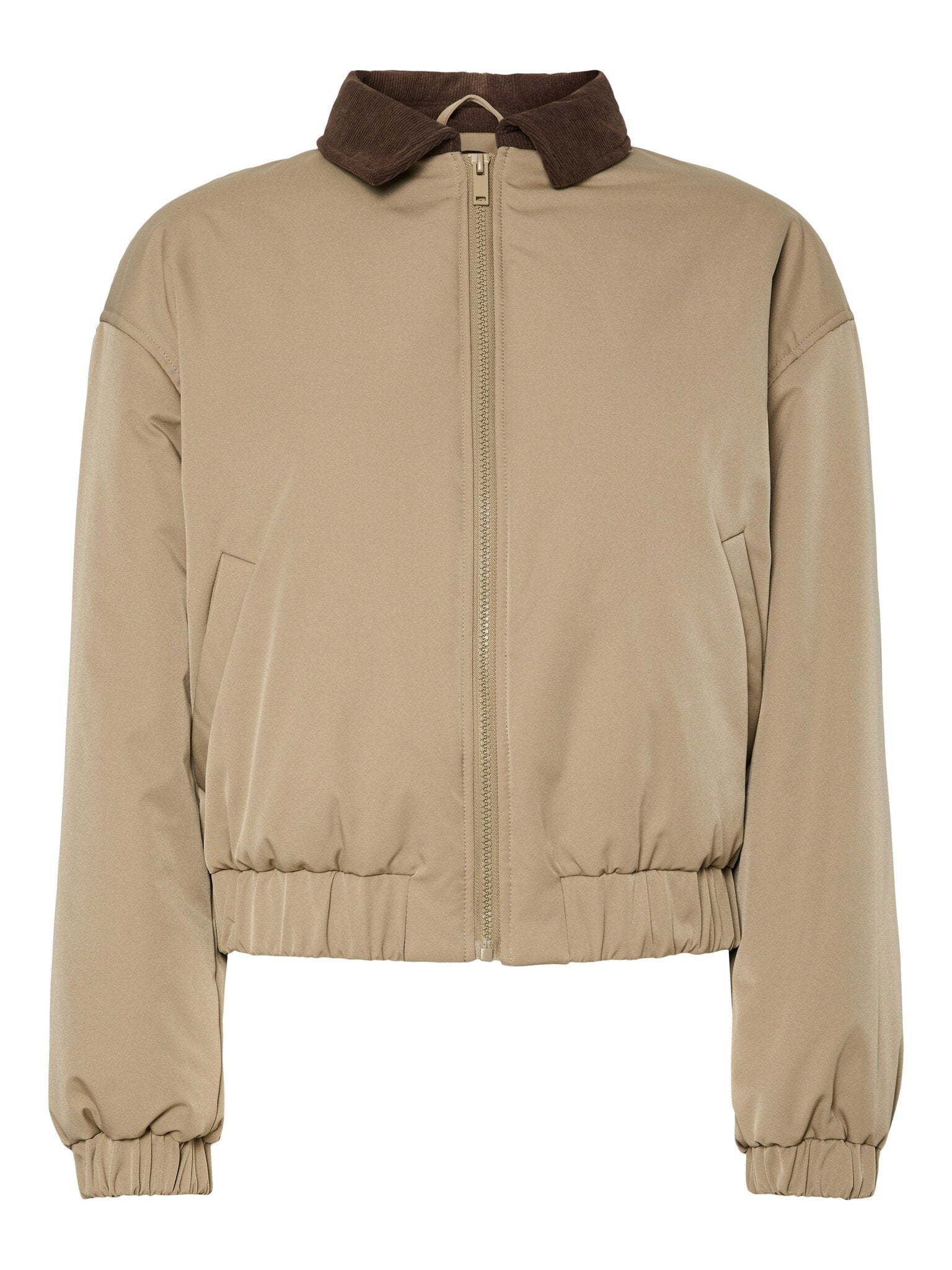 Pieces | Bomberjas Jorma greige/hot fudge