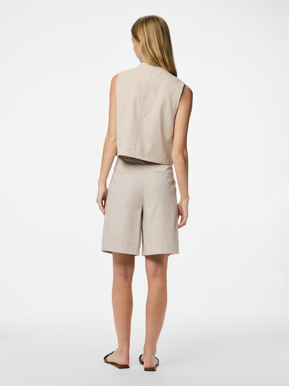 Pieces | Gilet Tiki silver gray