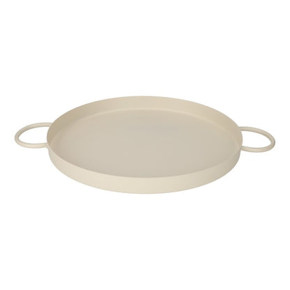 Jens | Metalltablett beige 48 cm
