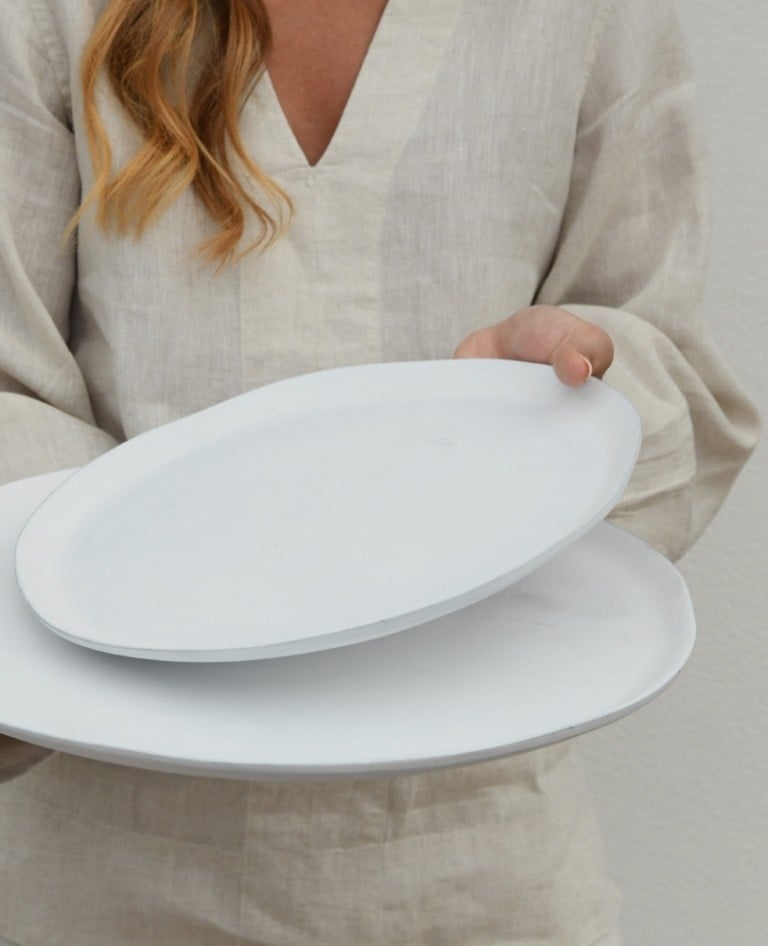 Leeff | Thijs Schale weiß 30 cm