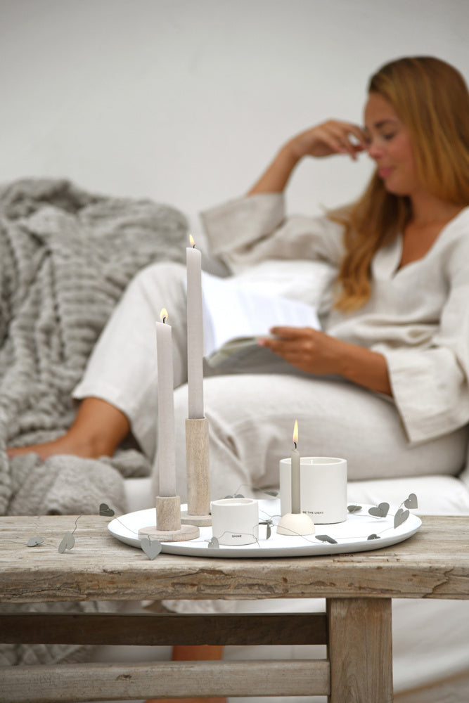 Leeff | Thijs Schale weiß 40 cm