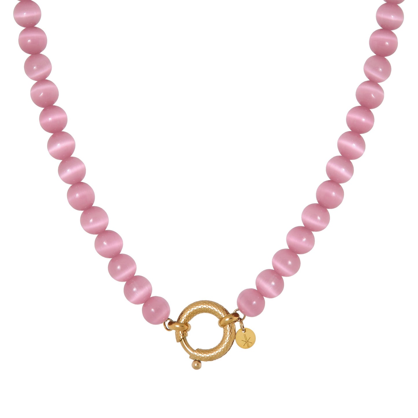Label Kiki | Ketting Pink Snake gold