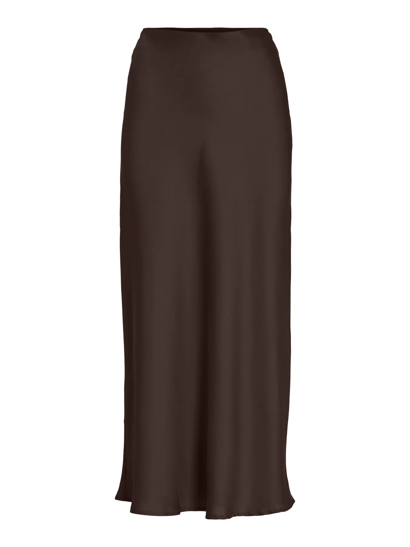 Vila | Satijnen rok Ellette coffee bean