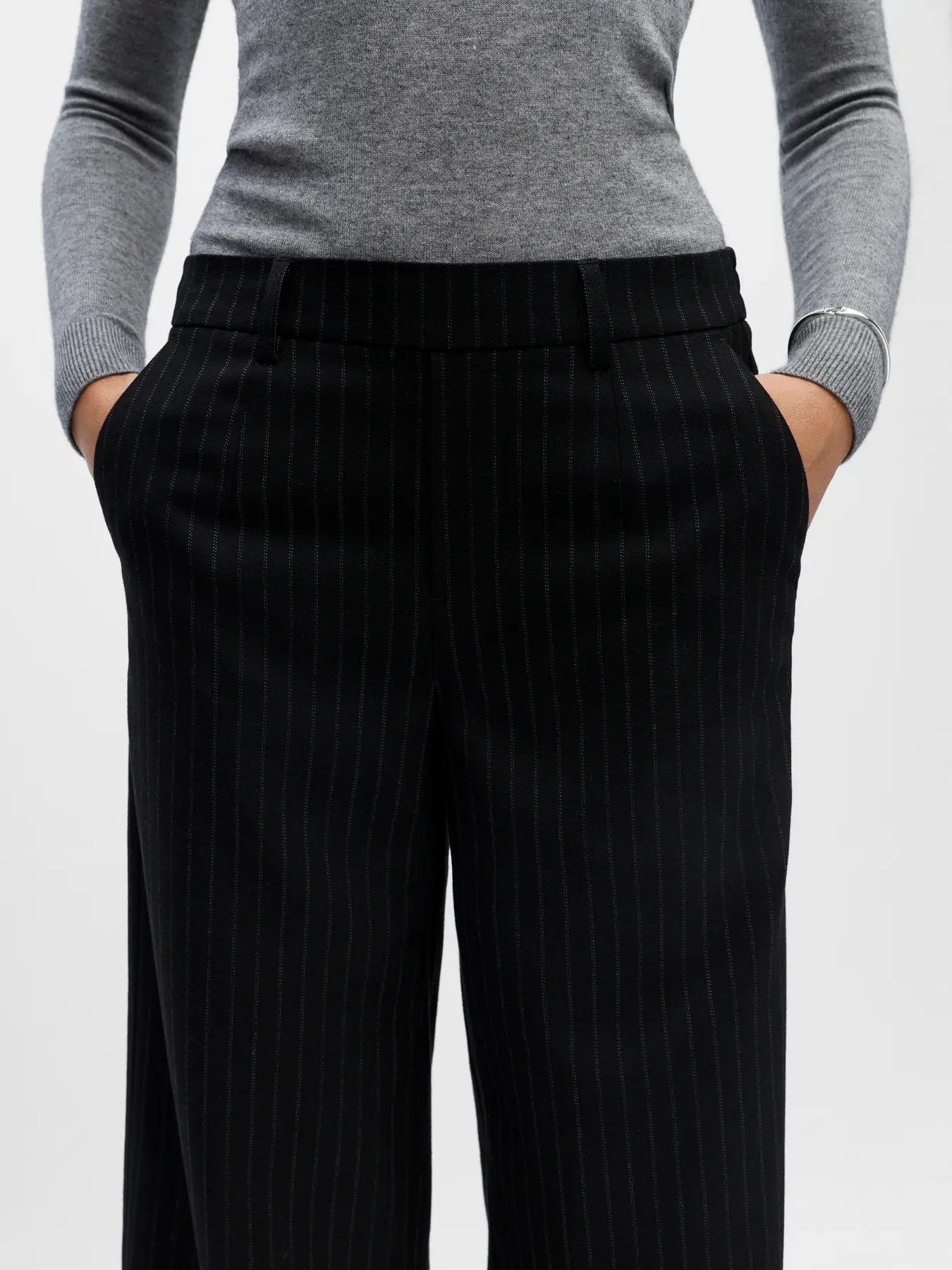 Object | Pantalon Lisa wide black/grey