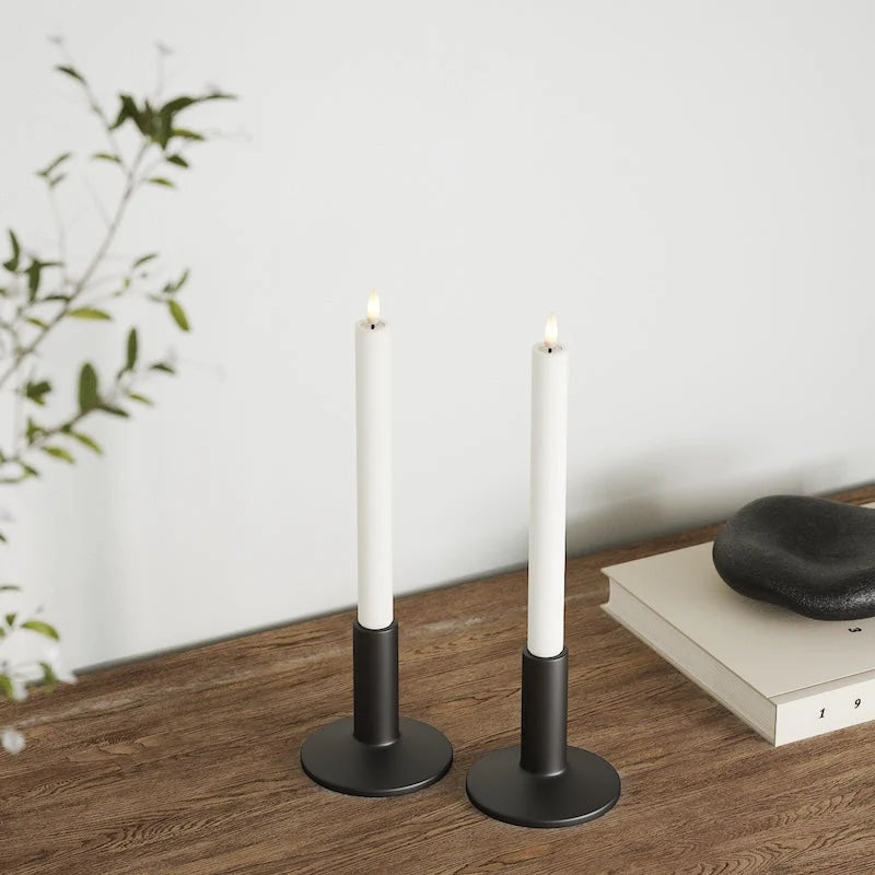 Deluxe Homeart | LED dinerkaars wit 24cm | 2stuks