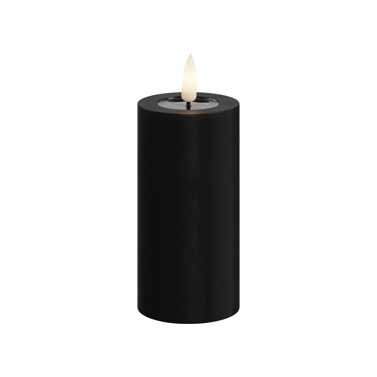 Deluxe Homeart | LED Kaars zwart 5x10cm