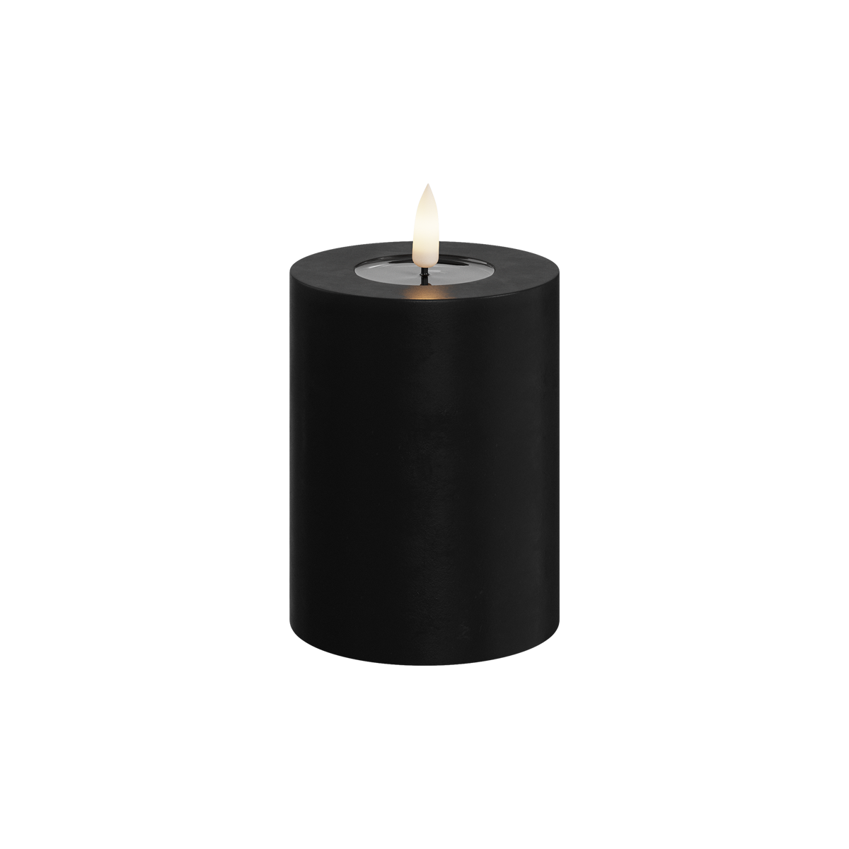 Deluxe Homeart | LED Kaars zwart 7.5x10cm
