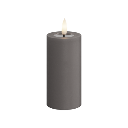 Deluxe Homeart | LED Kaars grijs 5x10cm