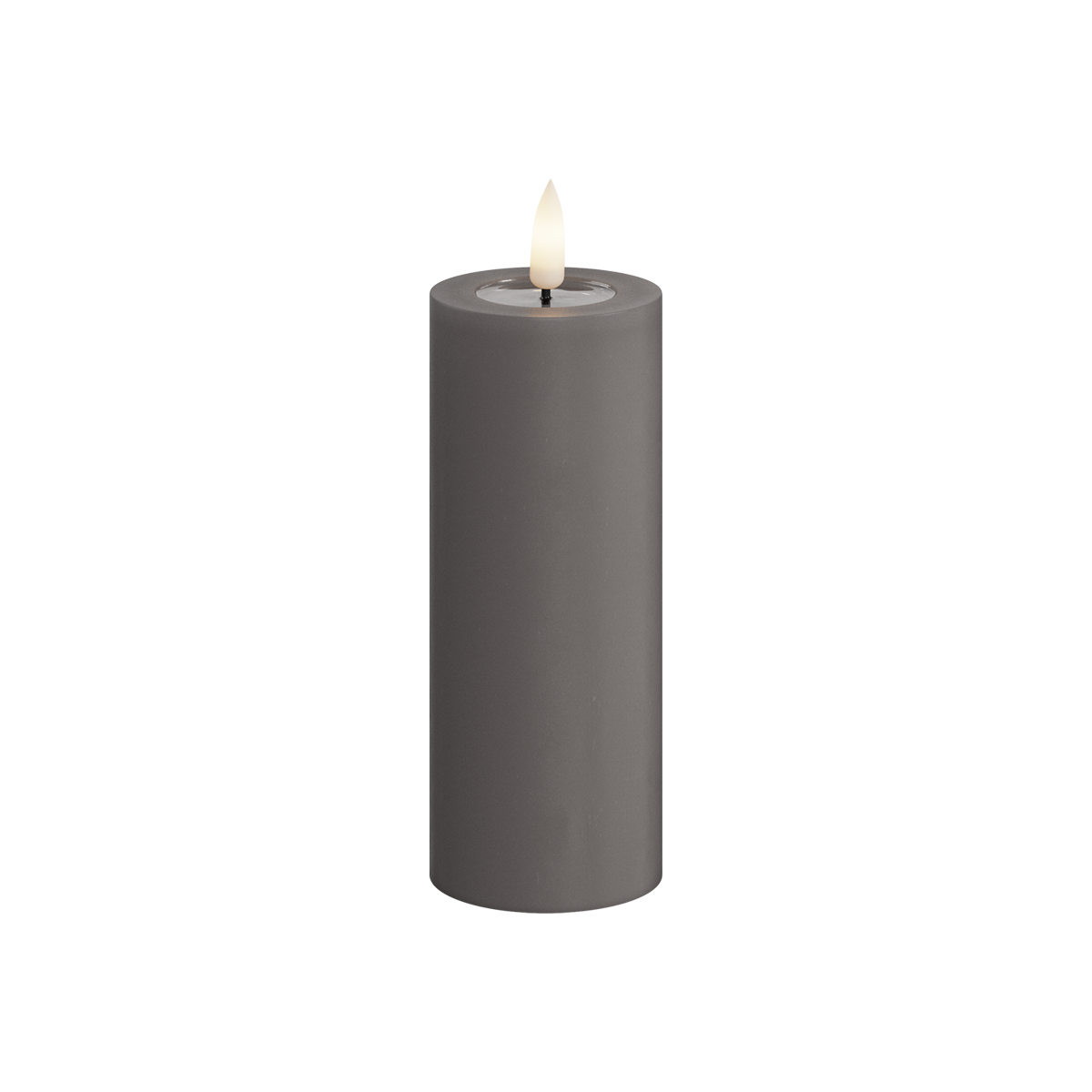 Deluxe Homeart | LED Kaars grijs 5x12.5cm