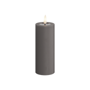 Deluxe Homeart | LED Kaars grijs 5x12.5cm