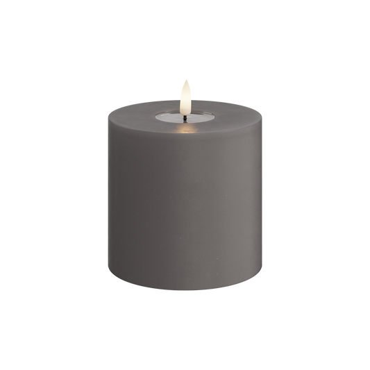 Deluxe Homeart | LED Kaars grijs 10x10cm