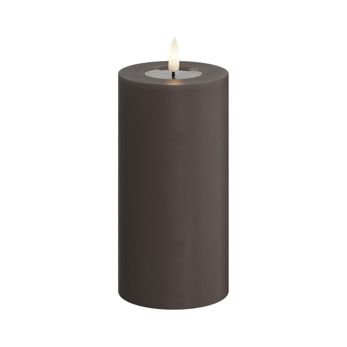 Deluxe Homeart | LED Kaars mokka 7.5x15cm