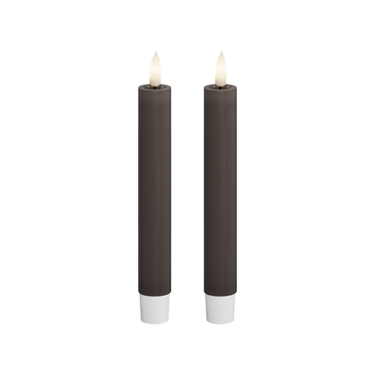 Deluxe Homeart | LED dinerkaars mokka 15cm | 2stuks