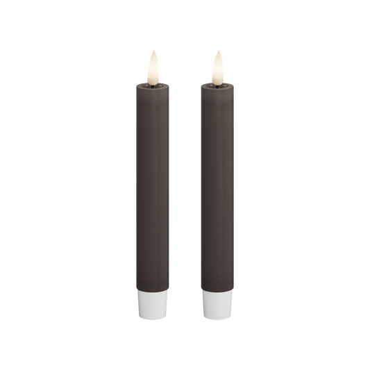 Deluxe Homeart | LED dinerkaars mokka 15cm | 2stuks