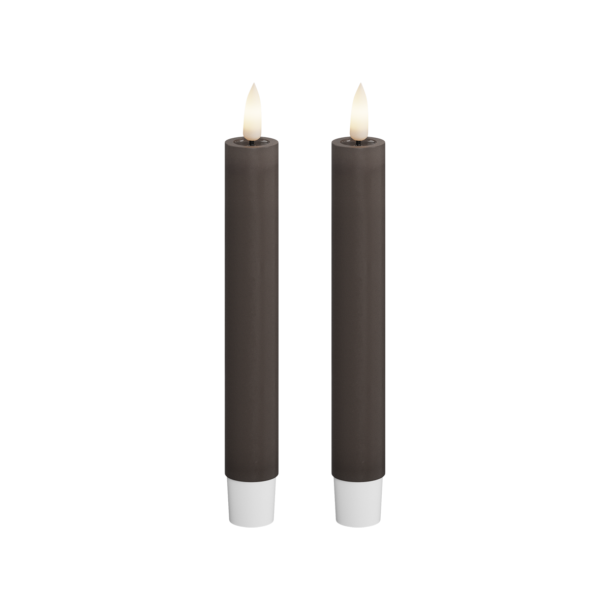 Deluxe Homeart | LED dinerkaars mokka 15cm | 2stuks