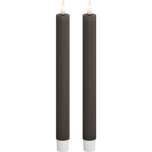 Deluxe Homeart | LED dinerkaars mokka 24cm | 2stuks