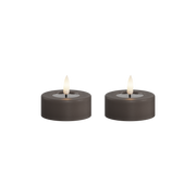 Deluxe Homeart | LED theelicht jumbo mokka | 2stuks