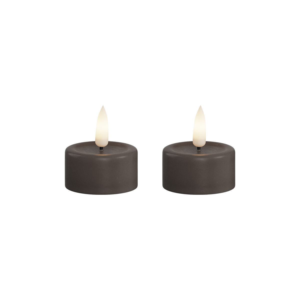 Deluxe Homeart | LED theelicht mokka | 2stuks