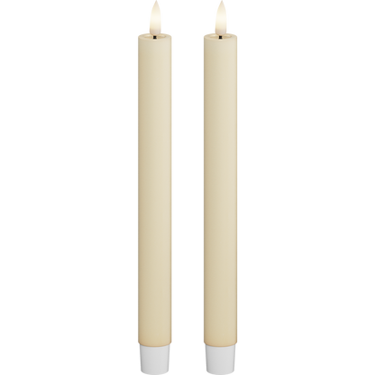 Deluxe Homeart | LED dinerkaars creme 24cm | 2stuks