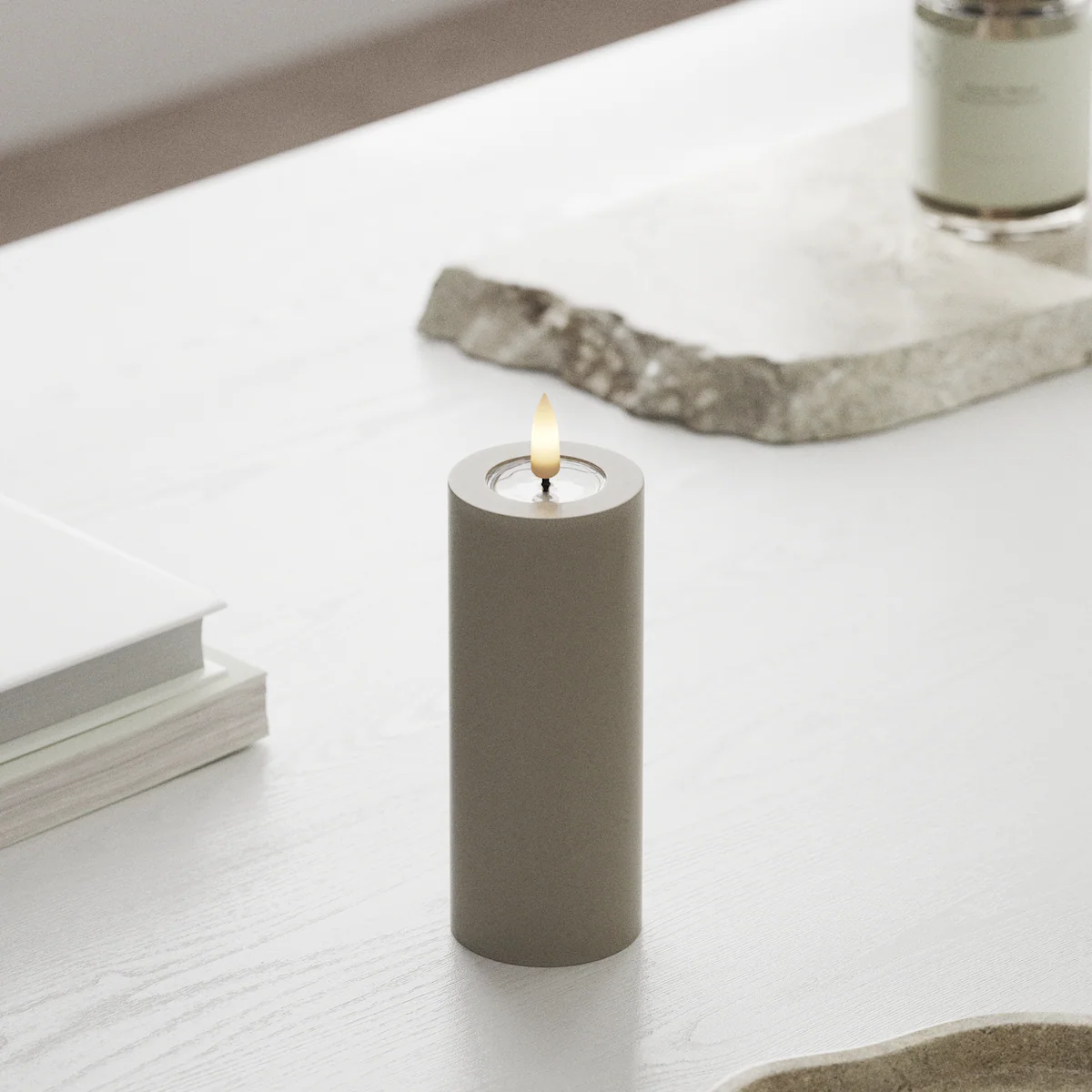 Deluxe Homeart | LED Kaars sand 5x12.5cm