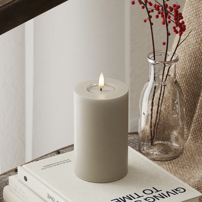 Deluxe Homeart | LED Kaars sand 7.5x12.5cm