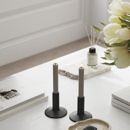 Deluxe Homeart | LED dinerkaars zand 15cm | 2stuks