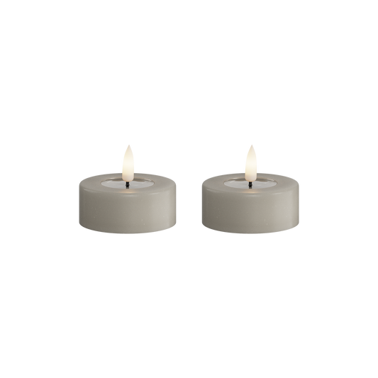 Deluxe Homeart | LED theelicht jumbo sand | 2stuks