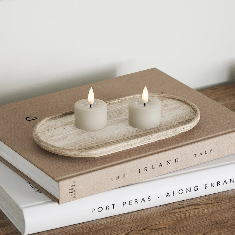 Deluxe Homeart | LED theelicht sand | 2stuks