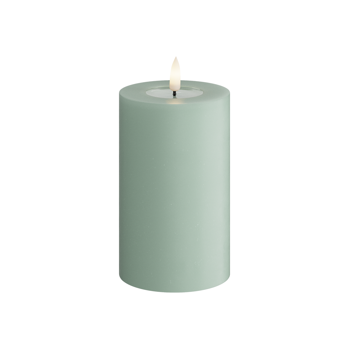 Deluxe Homeart | LED Kaars saliegroen 7.5x12.5cm