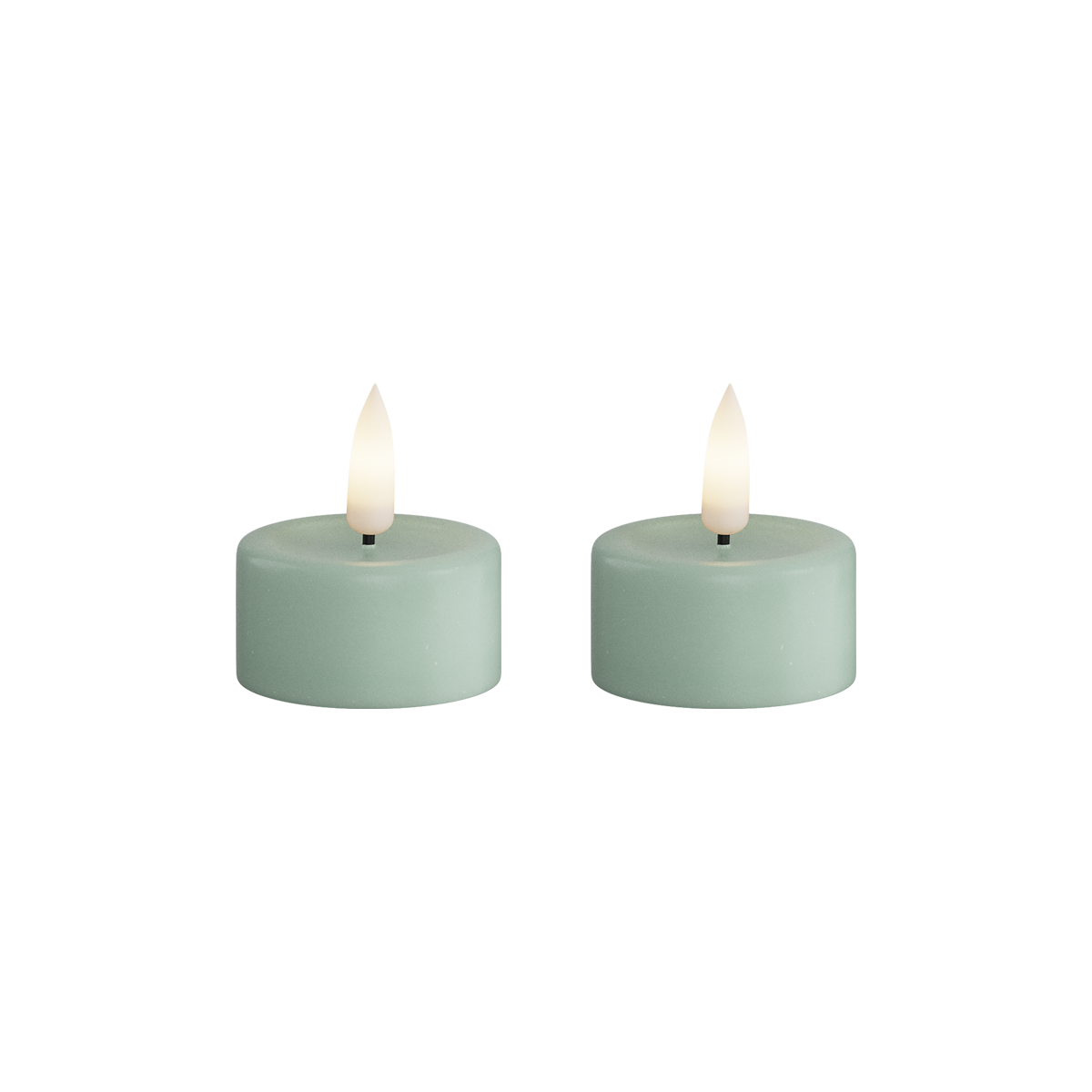 Deluxe Homeart | LED theelicht saliegroen | 2stuks