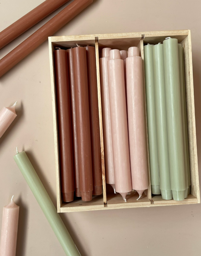 Rustiklys | Dinerkaars 18 cm sage