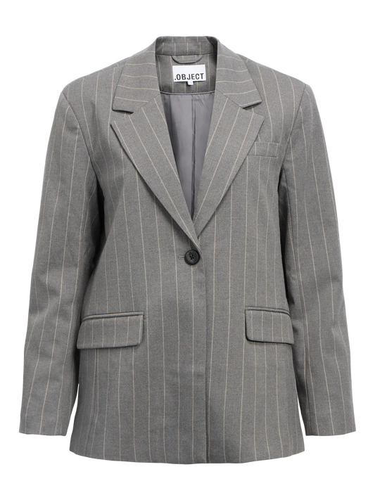 Objekt | Lisa grauer Nadelstreifenblazer