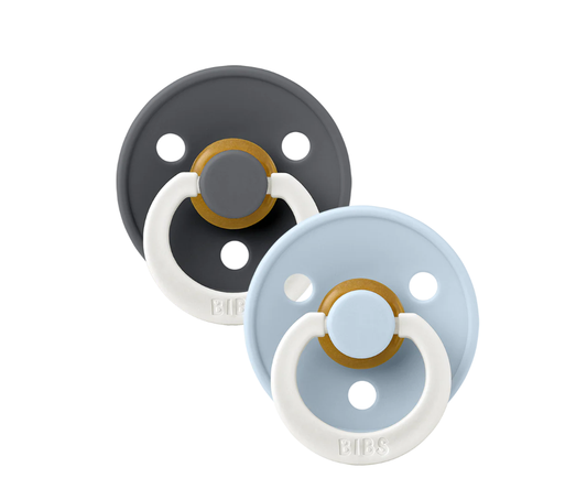 Bibs | Speen round set2 GLOW iron baby blue