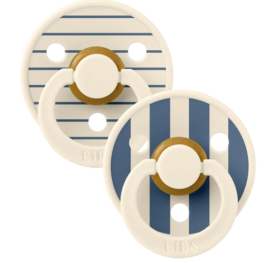 Bibs | Speen round set2 pin ivory steel blue