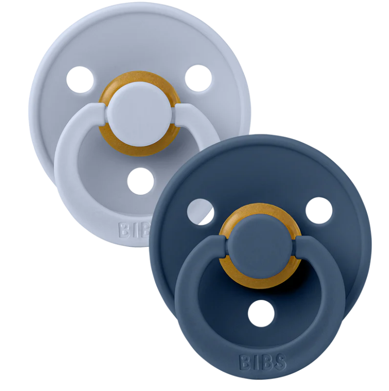 Bibs | Speen round set2 dusty blue steel blue