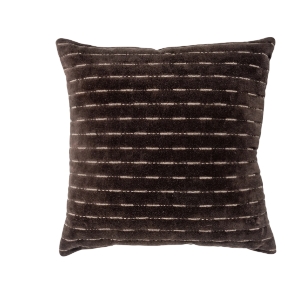 Woood | Kussen Isai donker bruin 45cm