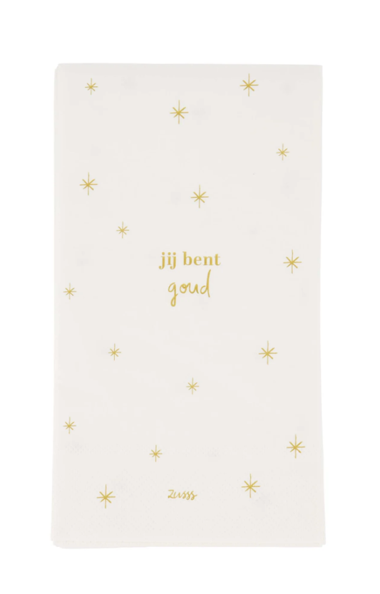 Zusss | Servetten rechthoek jij bent goud