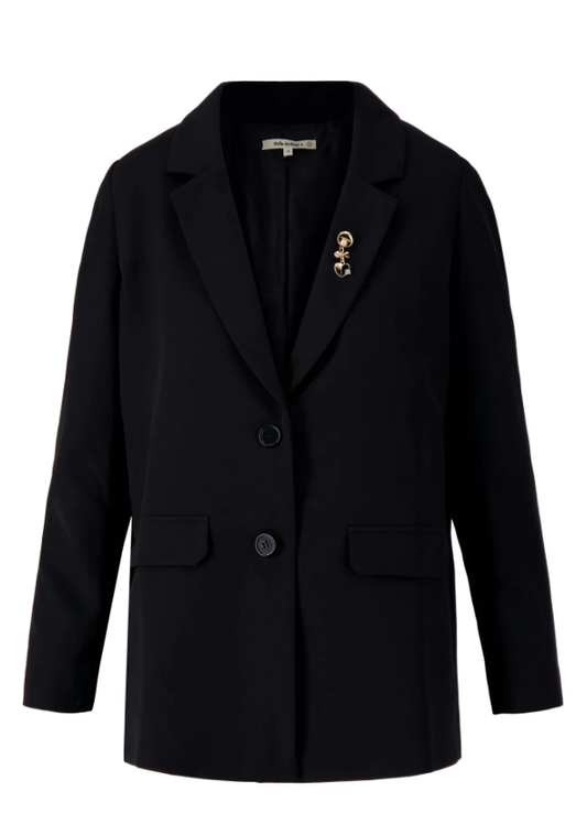 Zusss | Blazer met broche zwart