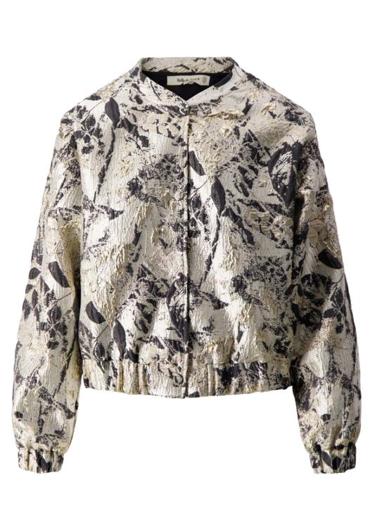 Zusss | Jacquard-Jacke beige/gold