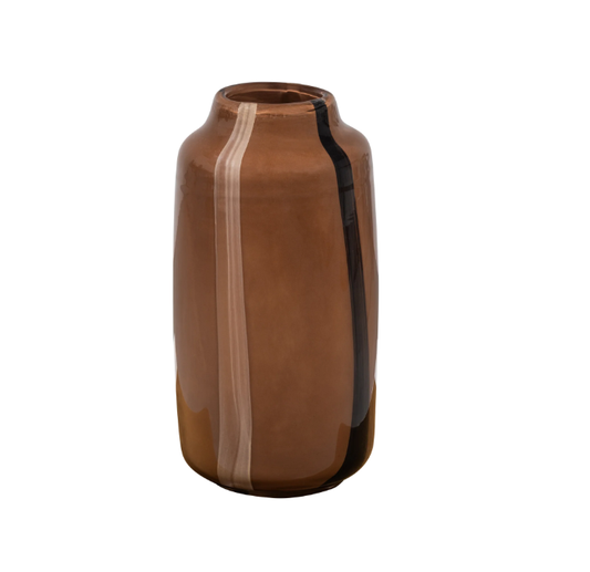 Woood | Vaas Selena glas met streep