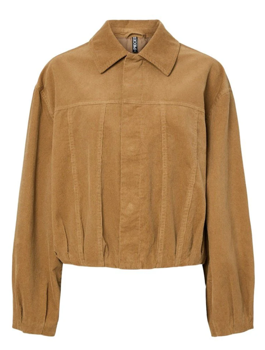 Pieces | Bomberjack Babett corderoy denim travertine