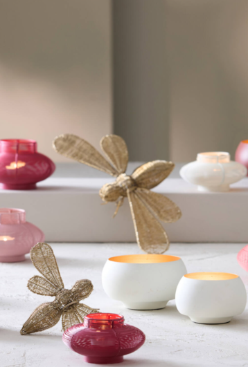 Light & Living | Waxinelichthouder Rapallo creme 12cm