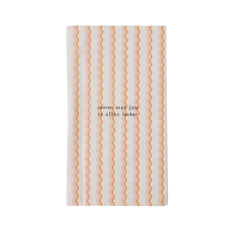 Zusss | Servetten Met jou is alles leuker 11x20cm