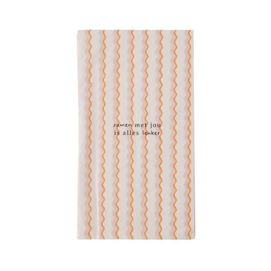 Zusss | Servetten Met jou is alles leuker 11x20cm