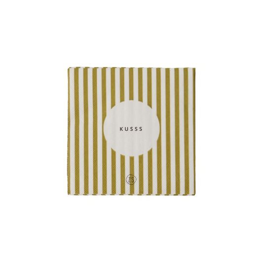 Zusss | Servetten Kusss streep 12.5x12.5cm