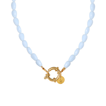Label Kiki | Ketting Shades of blue gold