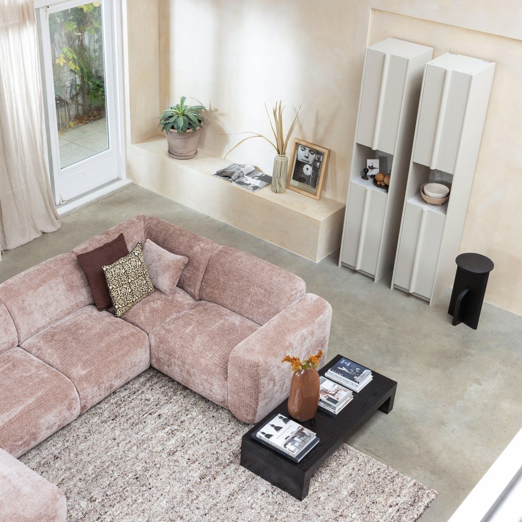 Woood | Vloerkleed Efia wol bruin melange 170x240cm