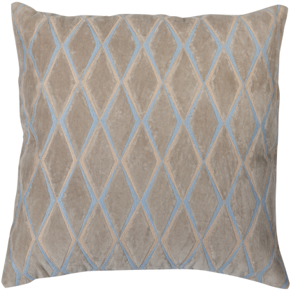 Wood | Laon Samtkissen-Set, Naturblau - 3er-Set