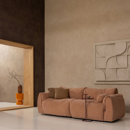 Woood | Bijzettafel Tose metaal aubergine