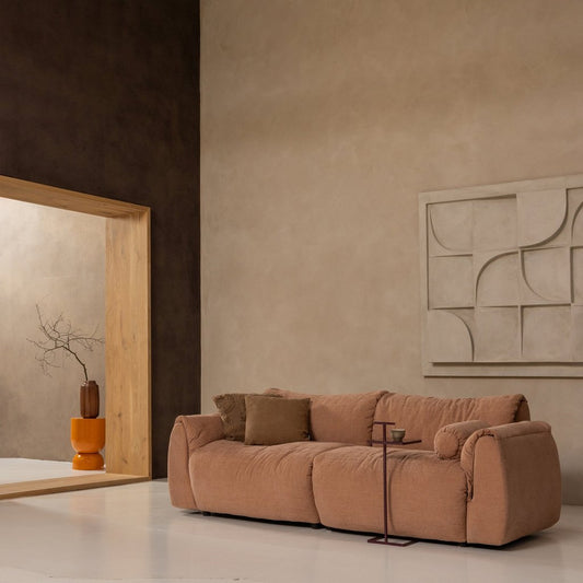 Woood | Bijzettafel Tose metaal aubergine